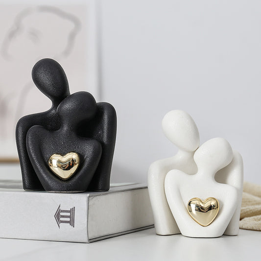 Embrace – Modern & Minimalist Couple Sculpture
